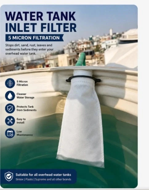 Advanced Water Tank Inlet Filter – 5 Micron Sediment Filter-(Buy 1 Get 1 Free)